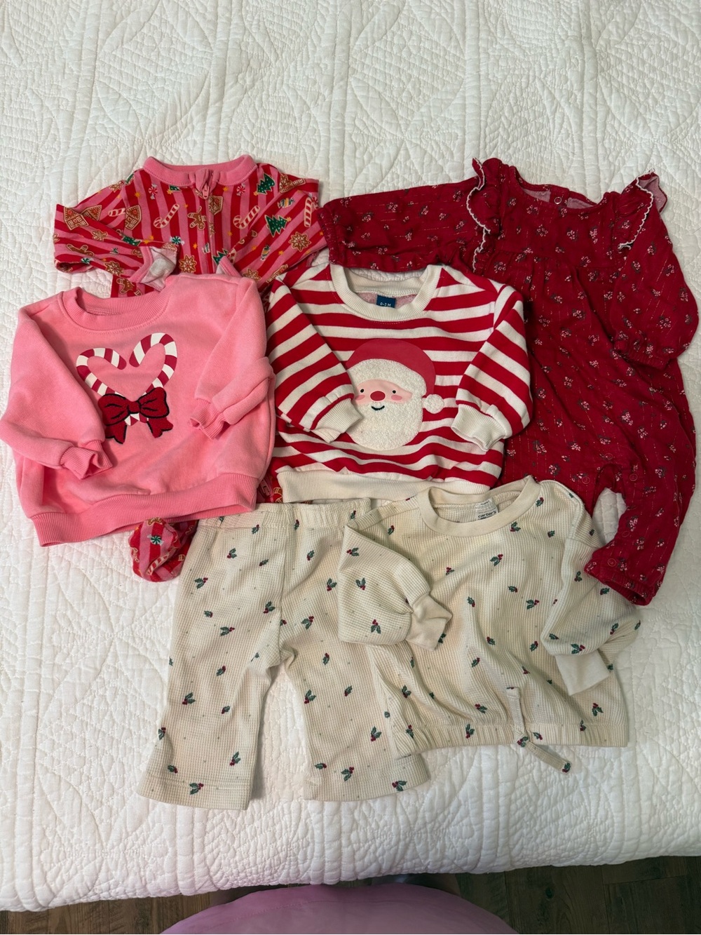 Baby Girl 0-3 Months Christmas Lot Bundle